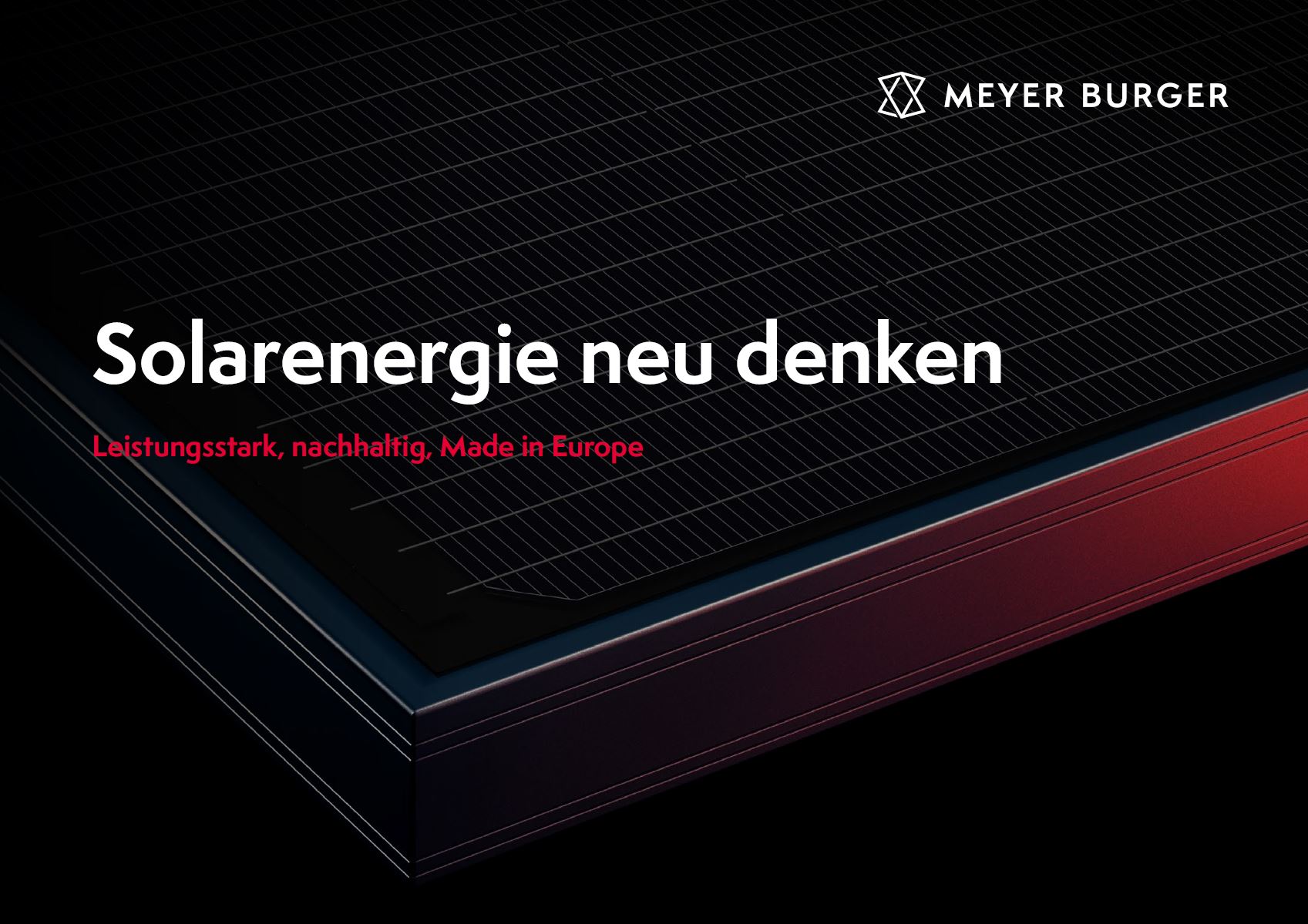 Photovoltaik Module von Meyer Burger